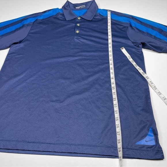 Nike Golf Fit Dry Polo Shirt Blue Preppy Resort Vacation Summer Short Sleeve - Picture 10 of 15